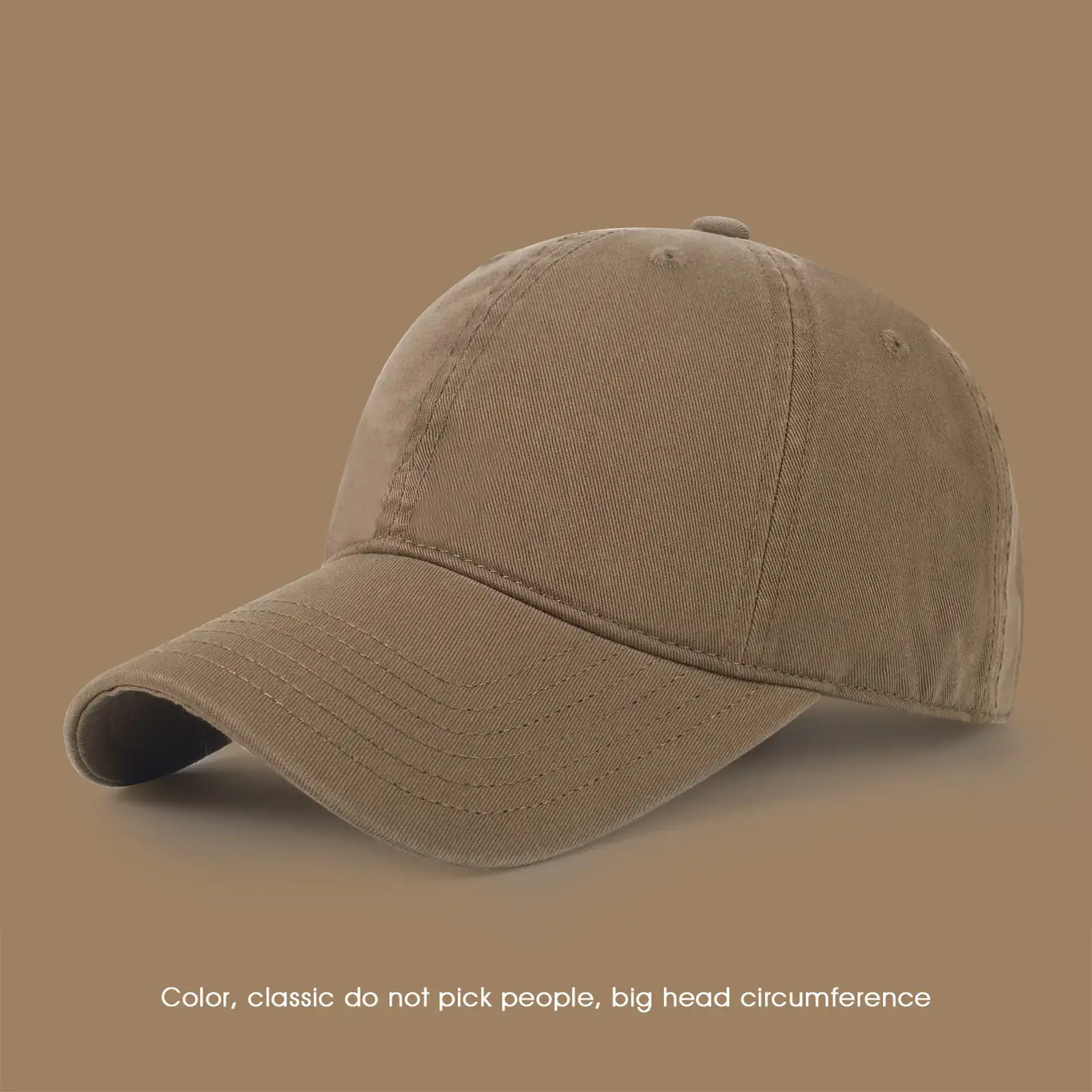 Pink Large Head Cap for Women Men Summer Sun Protection - Image 4