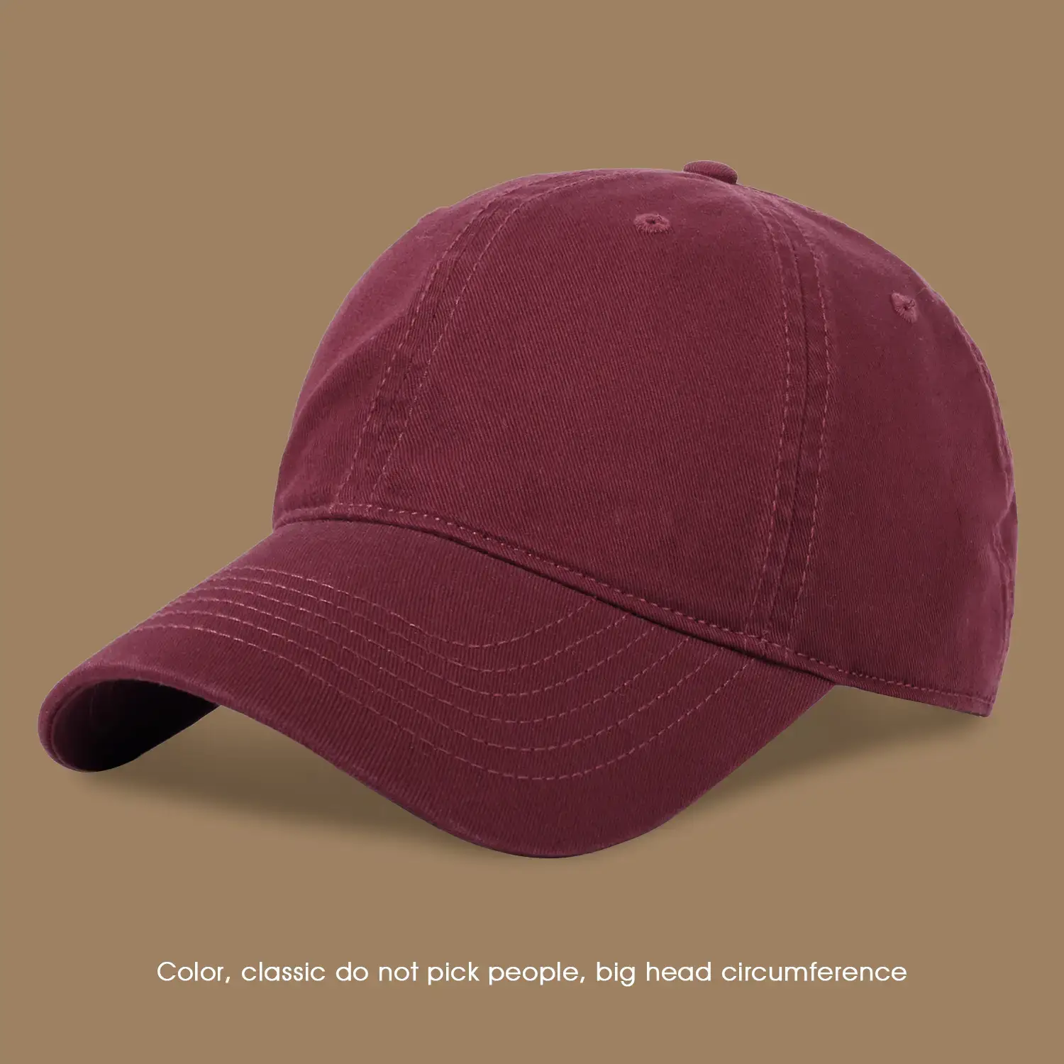 Pink Large Head Cap for Women Men Summer Sun Protection - Image 5