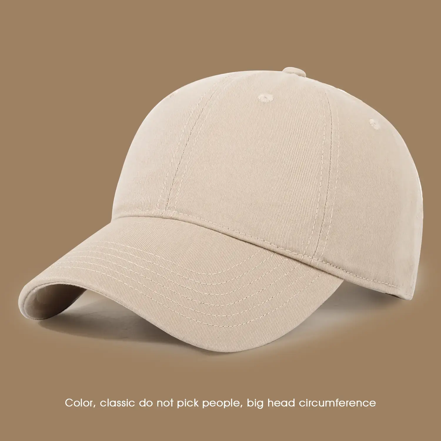 Pink Large Head Cap for Women Men Summer Sun Protection - Image 8
