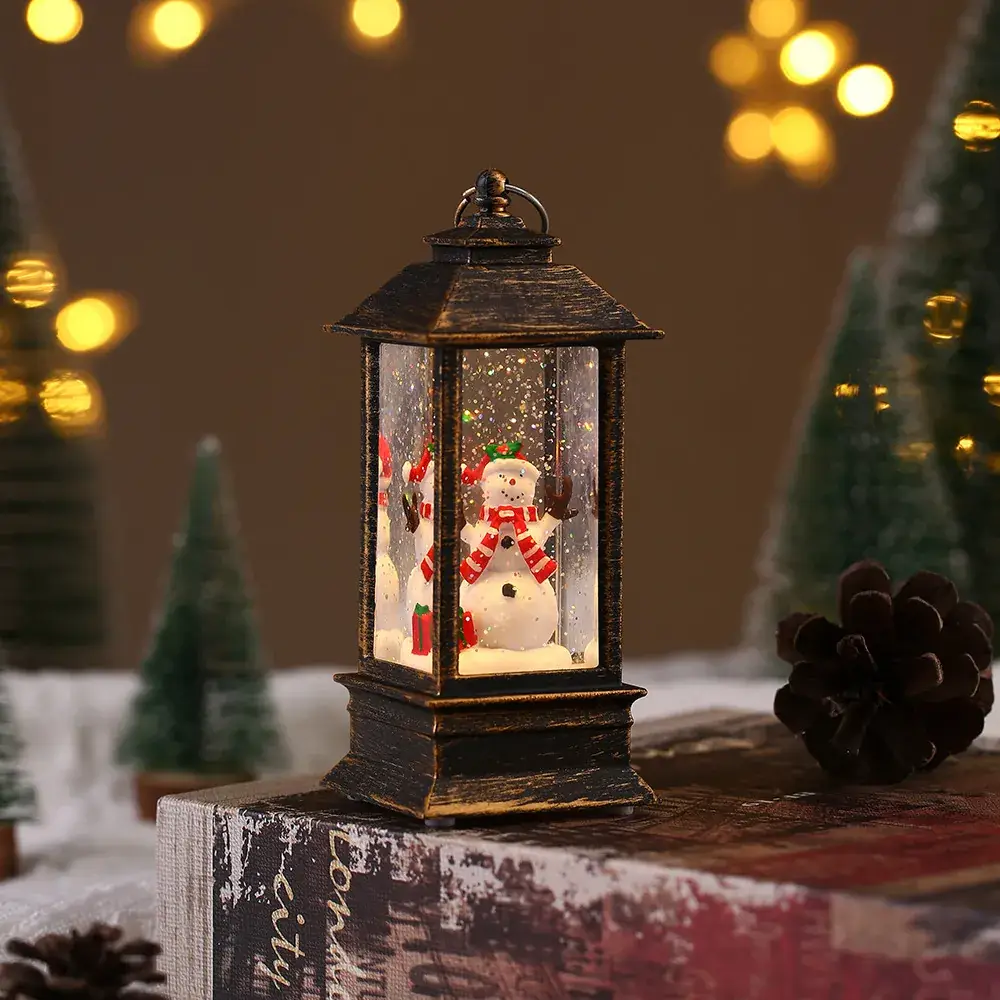 Christmas Lanterns Set of 3 LED Wind Lamps