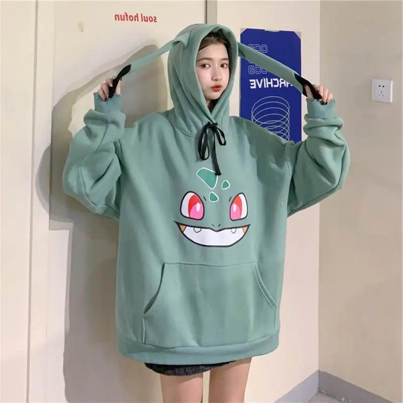 Pikachu Hooded Hoodie 190g Autumn Winter - Image 2