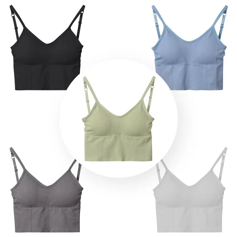 Women's Short Vests with Breast Pads - 5 Colors