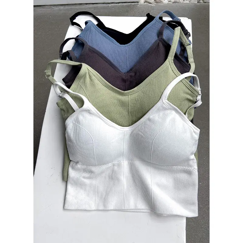 Women's Short Vests with Breast Pads - 5 Colors
