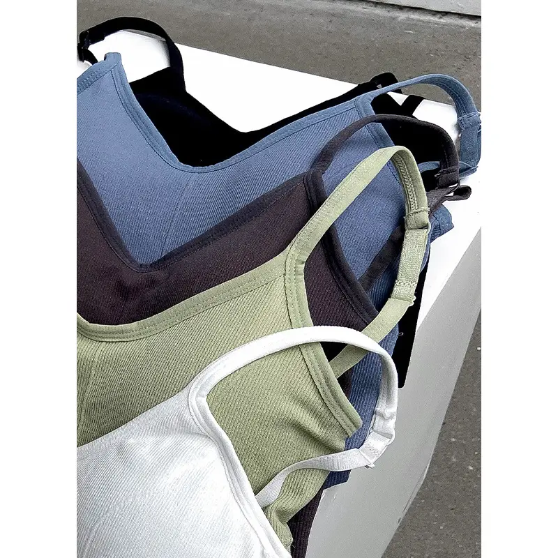 Women's Short Vests with Breast Pads - 5 Colors