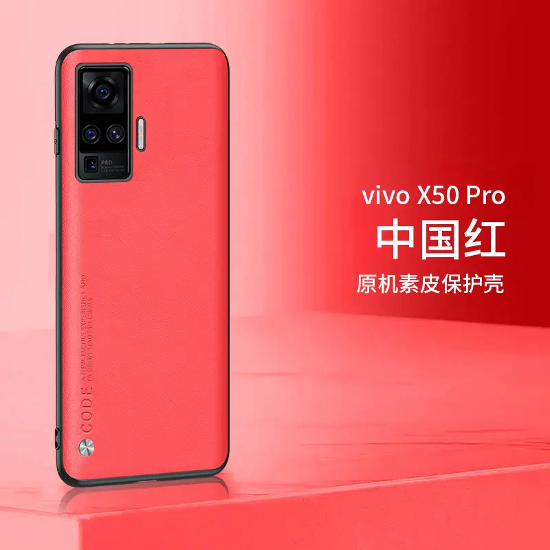 vivo X50 Pro Leather Protective Case Orange - Image 13