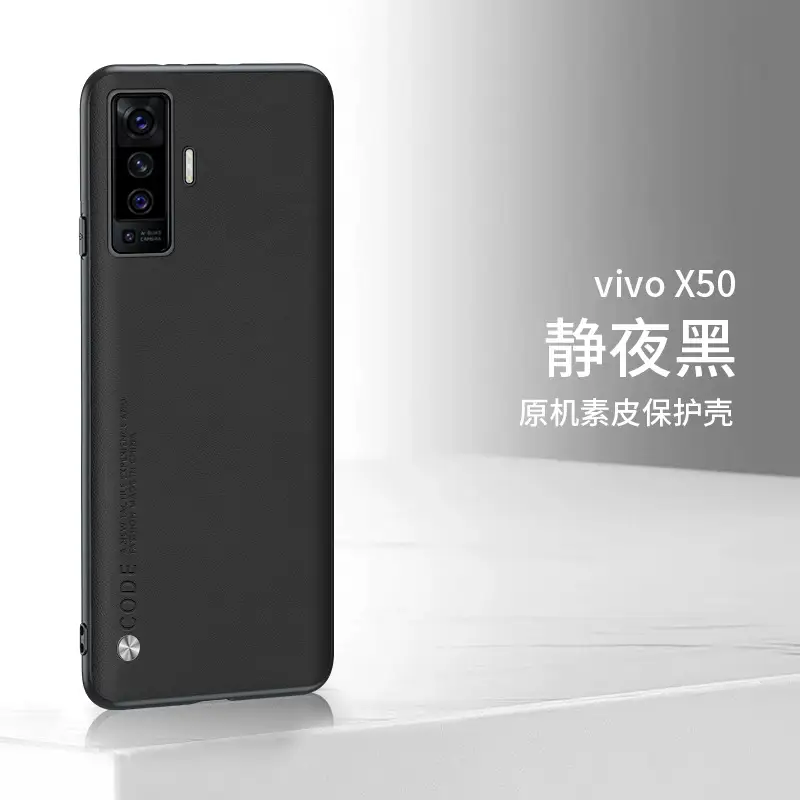 vivo X50 Pro Leather Protective Case Orange - Image 4