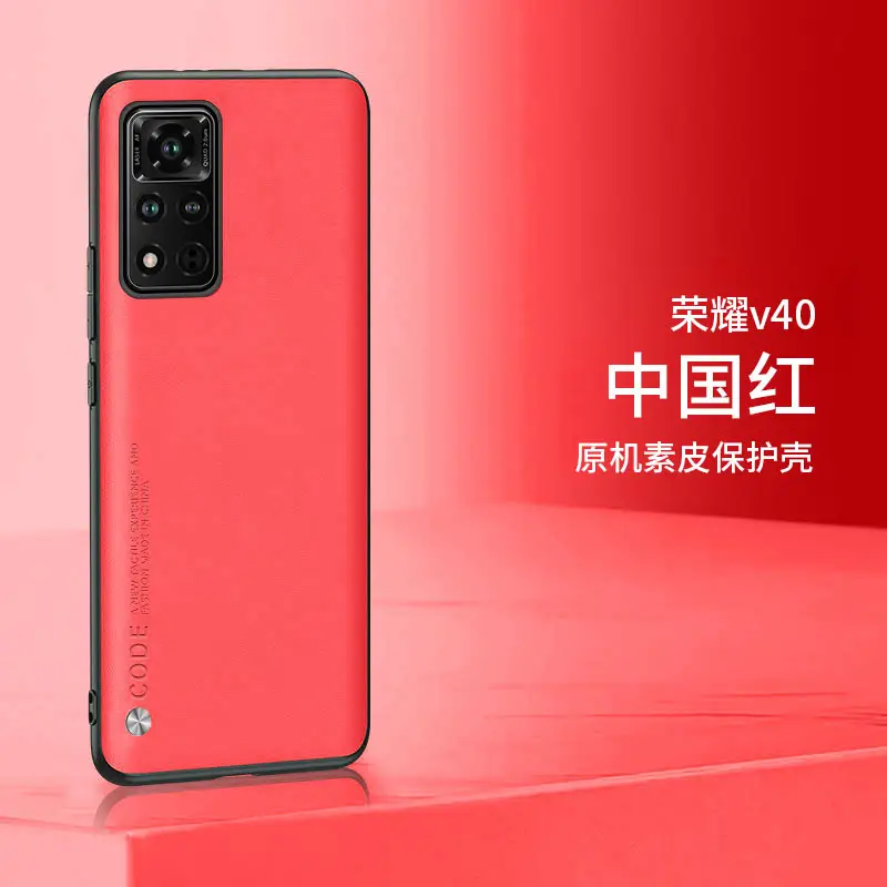 Luxury Purple Leather All-Cover Protective Case for Glory v40