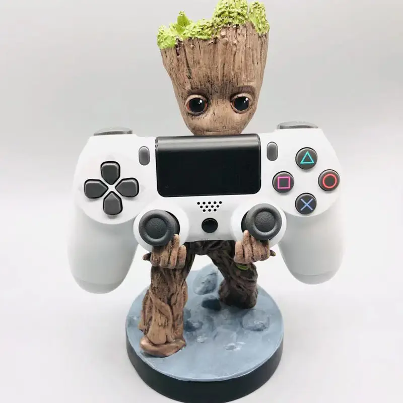Blue Cartoon Tree Man Mobile Phone Bracket Decoration