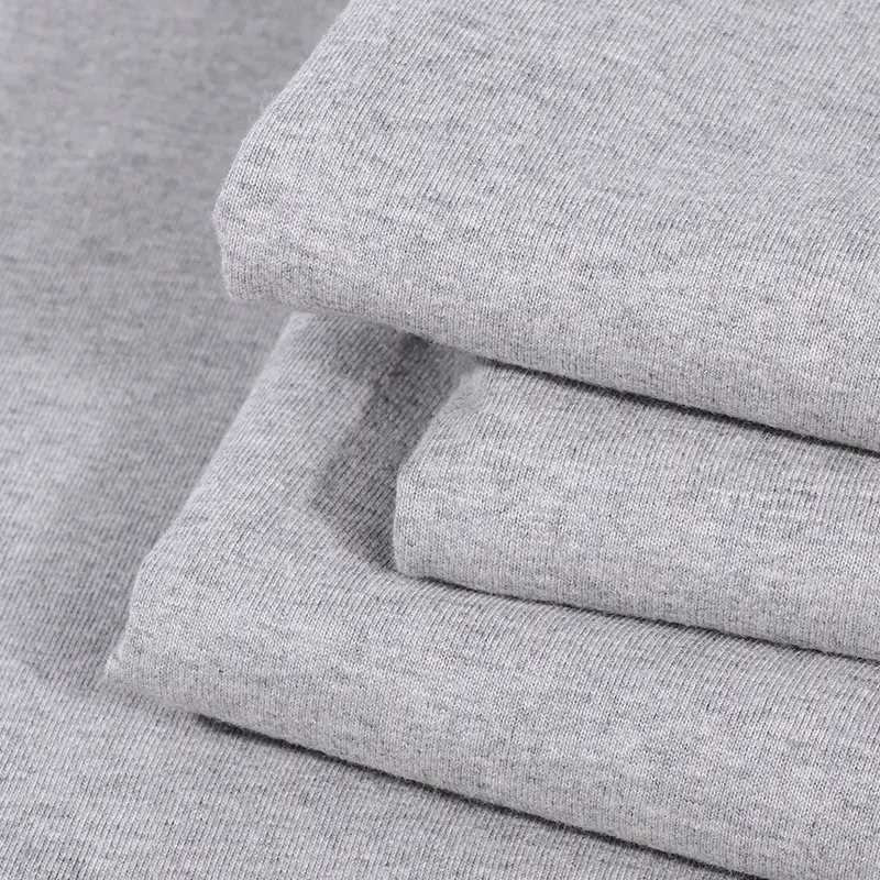Gray Hemp Cotton T-Shirt for Men Women Short Sleeve