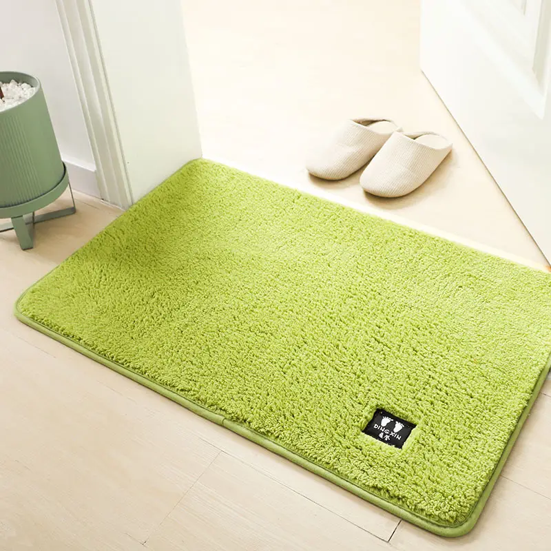 Green Toilet Floor Mat Door Absorbent Anti-Slip Thickened - Image 5