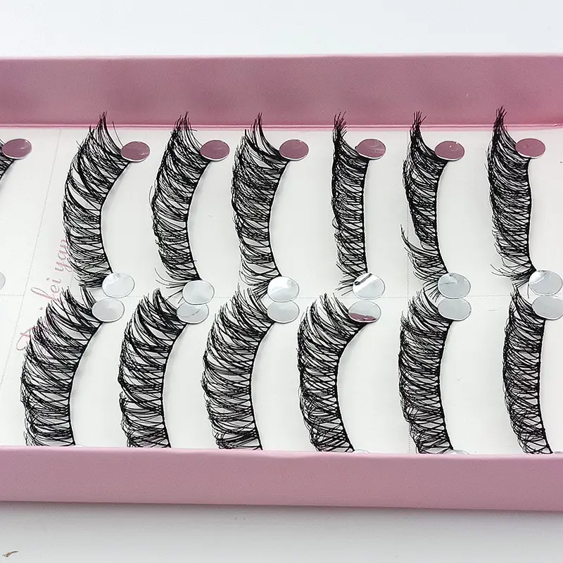 10 Pairs False Eyelashes Natural Multi-Layer 3D Soft - Image 4