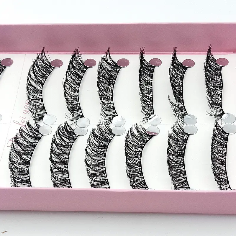 10 Pairs False Eyelashes Natural Multi-Layer 3D Soft - Image 5
