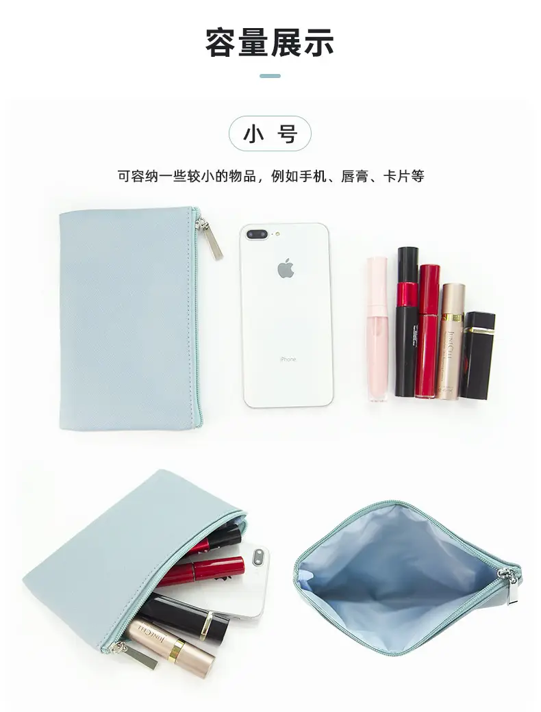 Blue PU Leather Makeup Brush & Brush Bag — feature 22
