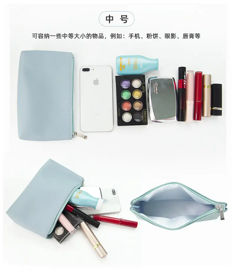 Blue PU Leather Makeup Brush & Brush Bag — feature 23