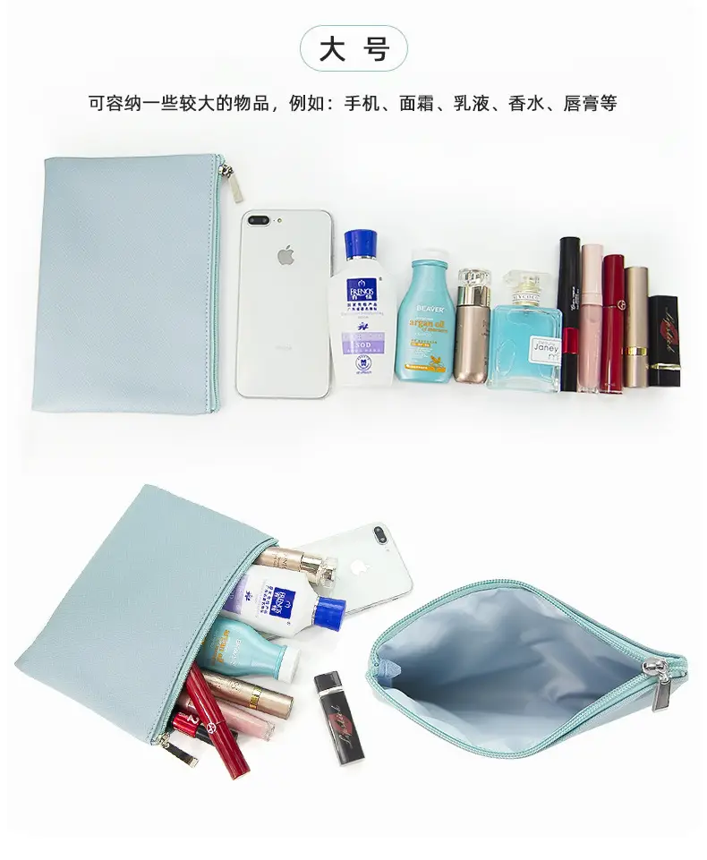 Blue PU Leather Makeup Brush & Brush Bag — feature 24