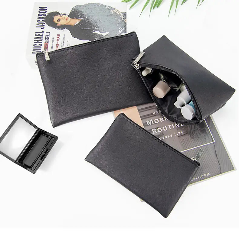 Blue PU Leather Makeup Brush & Brush Bag — feature 9