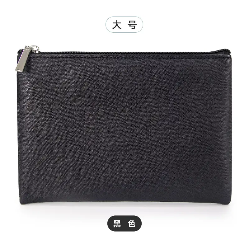 Blue PU Leather Makeup Brush & Brush Bag