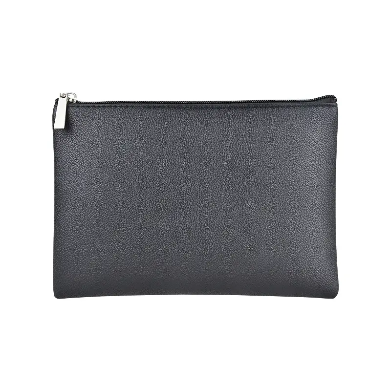Blue PU Leather Makeup Brush & Brush Bag