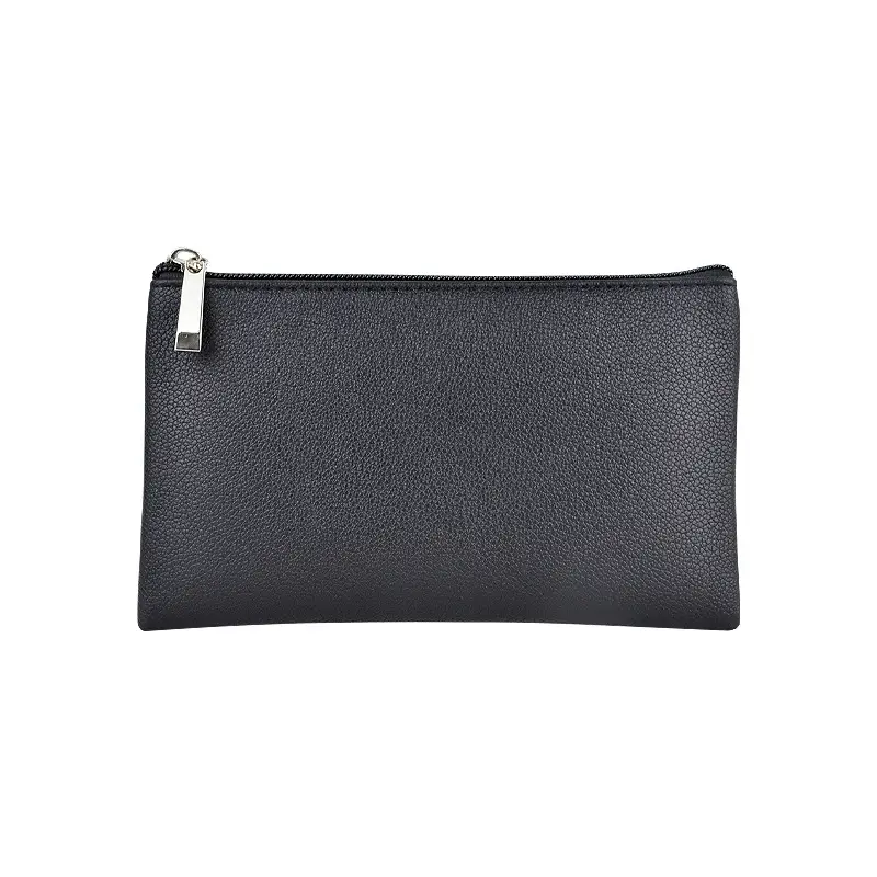 Blue PU Leather Makeup Brush & Brush Bag