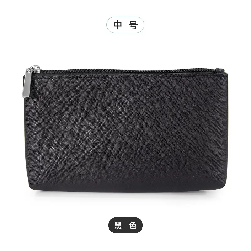 Blue PU Leather Makeup Brush & Brush Bag