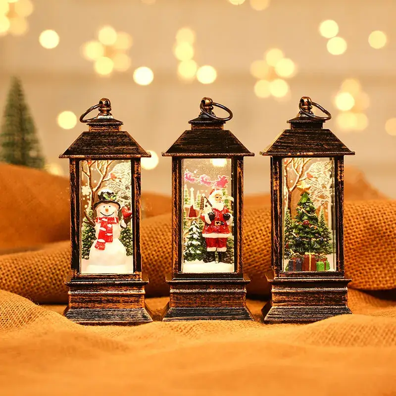 Christmas Telephone Booth Lamp with Red Tree Design - Image 27
