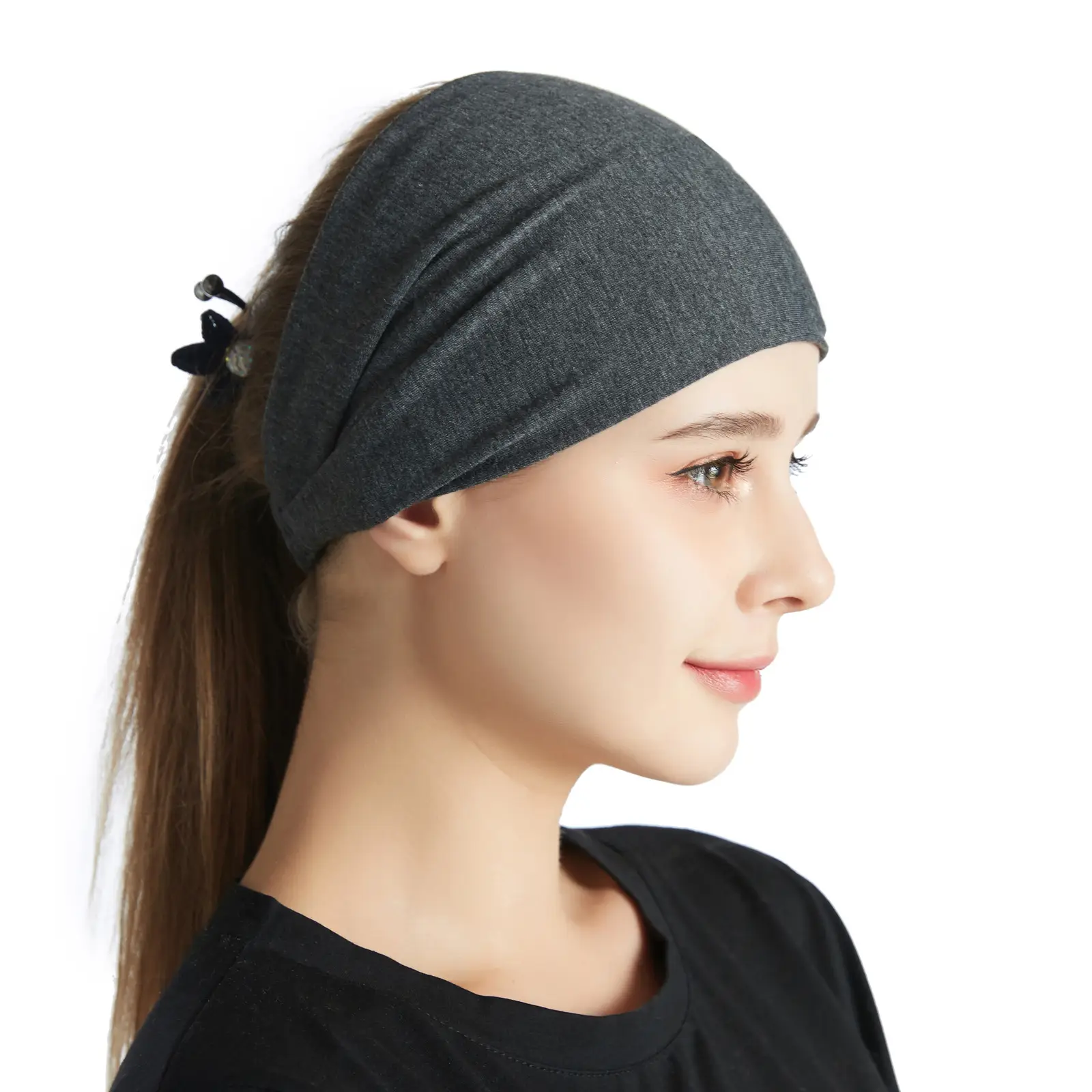 Brown Elastic Hair Band for Women - Image 7