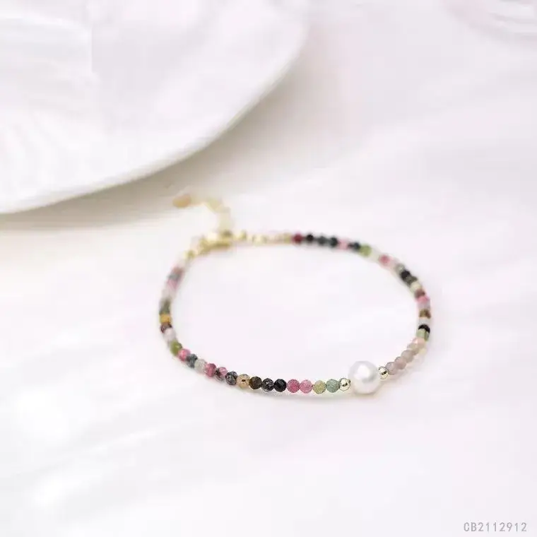 Guan Yu Crystal Pearl Beaded Bracelet for Women - Image 2