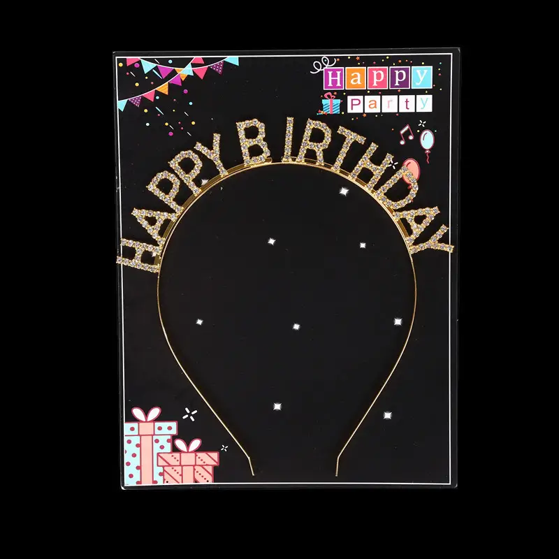 Happy Birthday Headband Women's Letter Hairband - Image 11