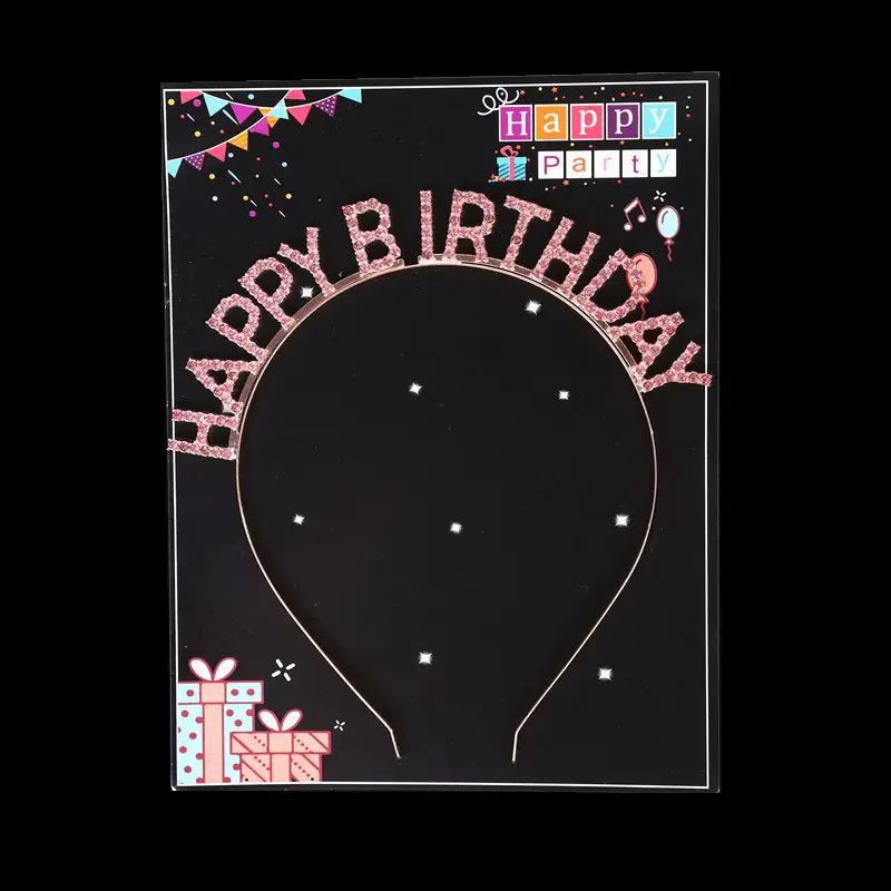 Happy Birthday Headband Women's Letter Hairband - Image 13