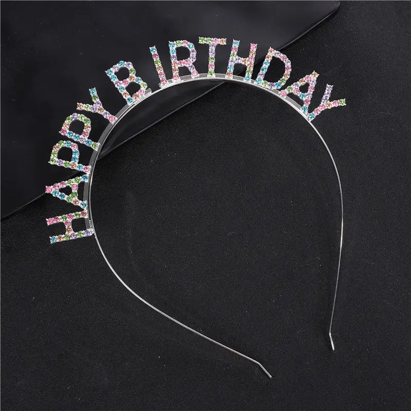 Happy Birthday Headband Women's Letter Hairband - Image 5