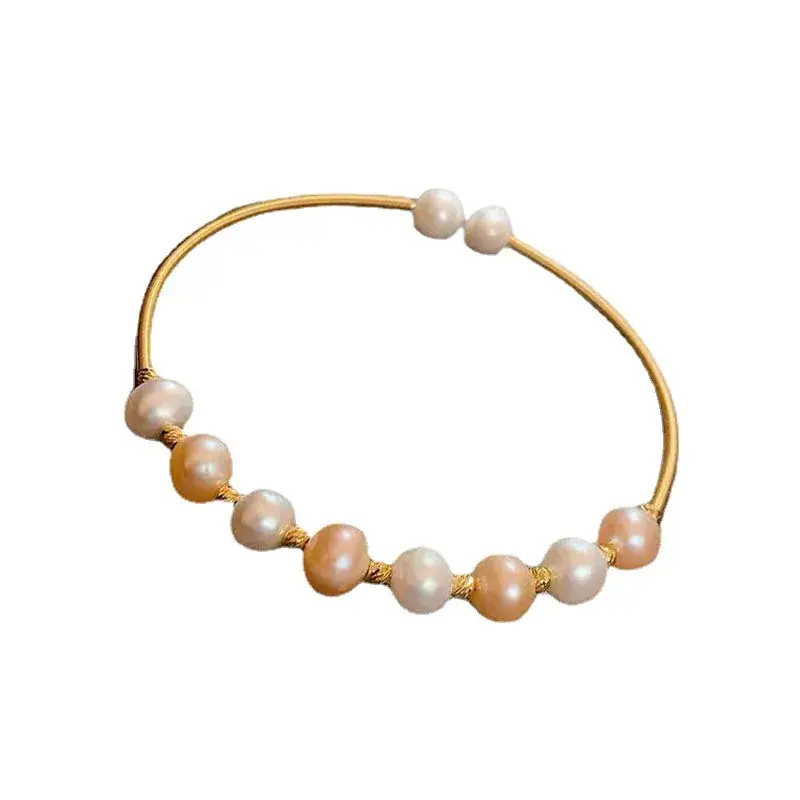 Guan Yu Freshwater Pearl Bracelet High Luster Bangle - Image 7