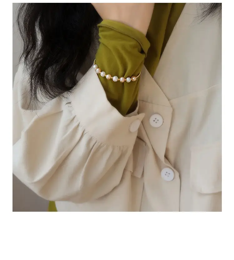 Guan Yu Freshwater Pearl Bracelet High Luster Bangle — feature 13