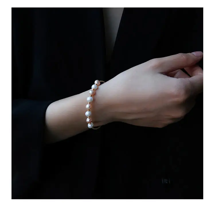 Guan Yu Freshwater Pearl Bracelet High Luster Bangle — feature 8