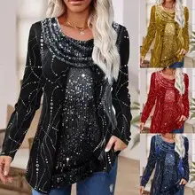 Black Printed Hip Dress Long Sleeve Slim Fit — feature 5