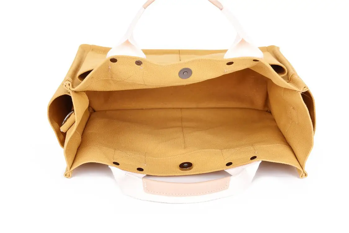 Korean Style Canvas Shoulder Bag Large Multi Pocket — feature 5