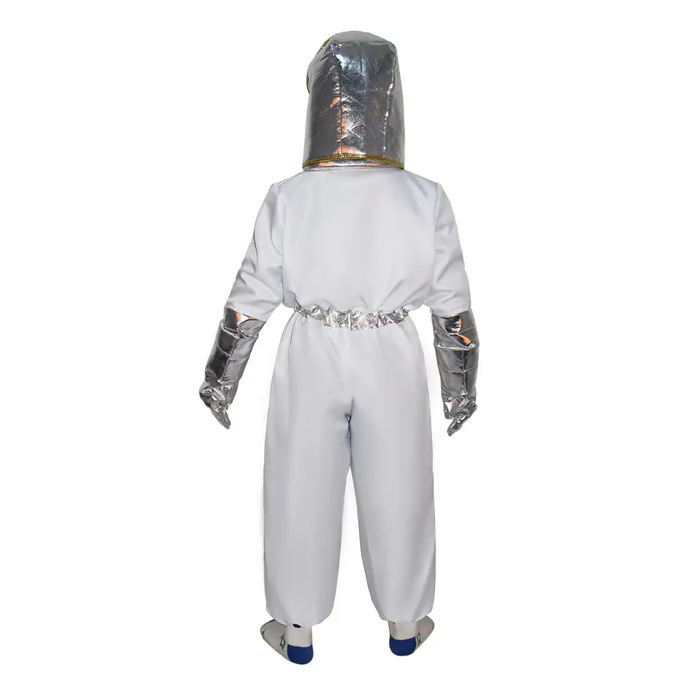 Kids Space Suit Halloween Astronaut Performance Set Red Black - Image 14