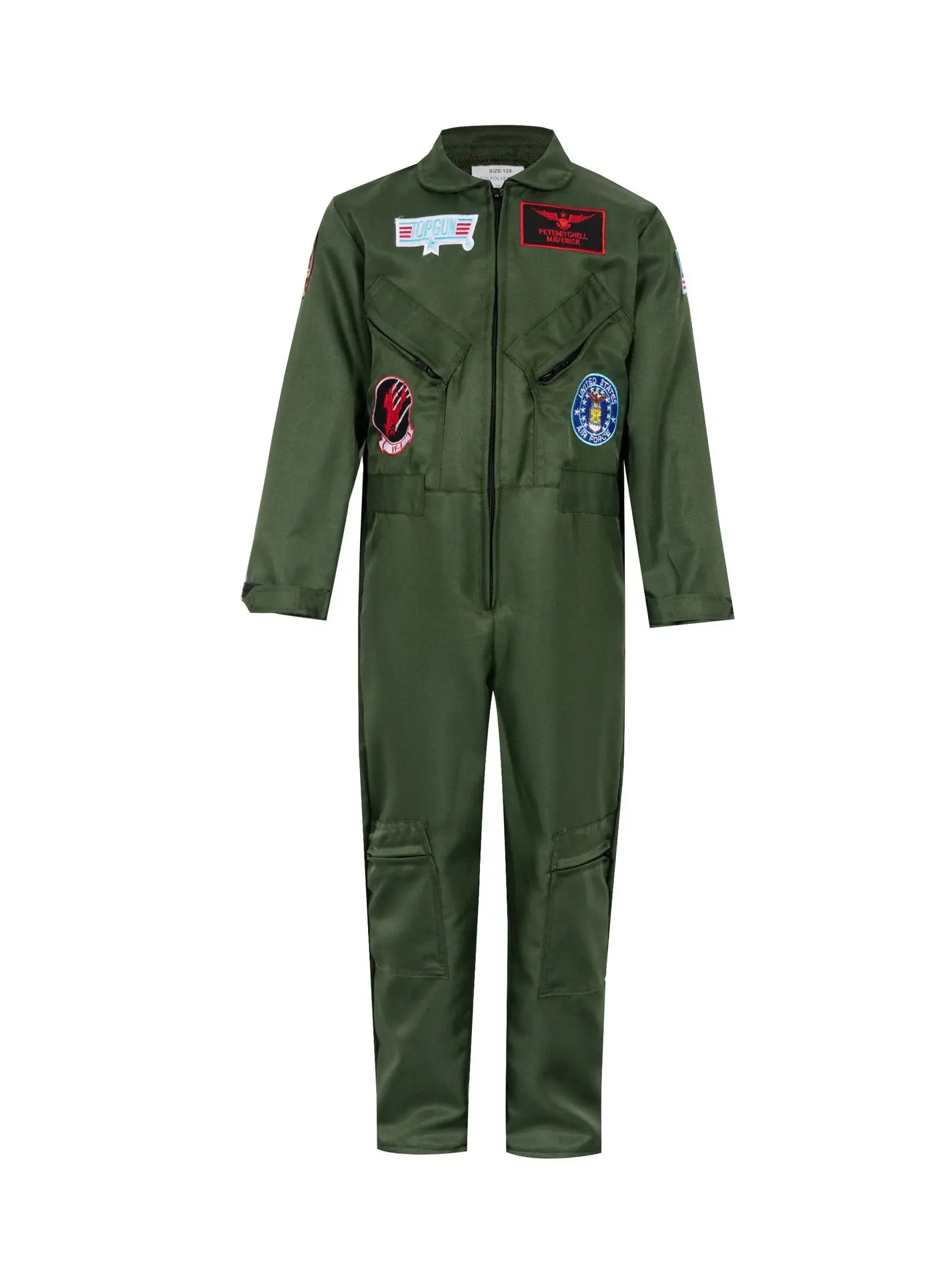 Kids Space Suit Halloween Astronaut Performance Set Red Black - Image 10