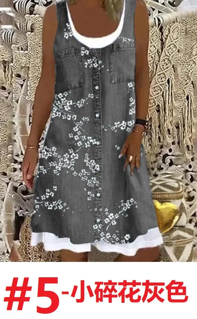Women's Denim Embroidered Top with Buttons - Image 5