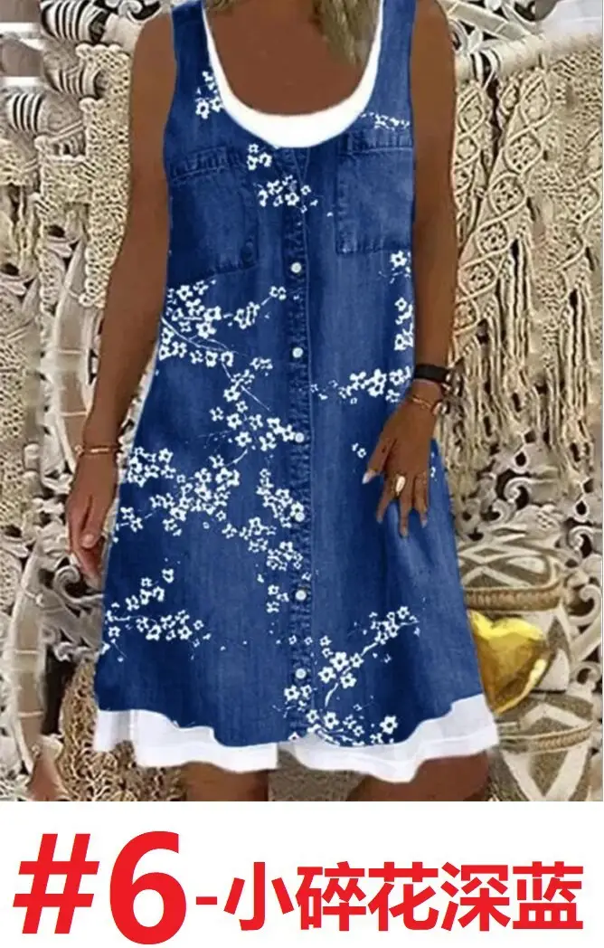Women's Denim Embroidered Top with Buttons - Image 6