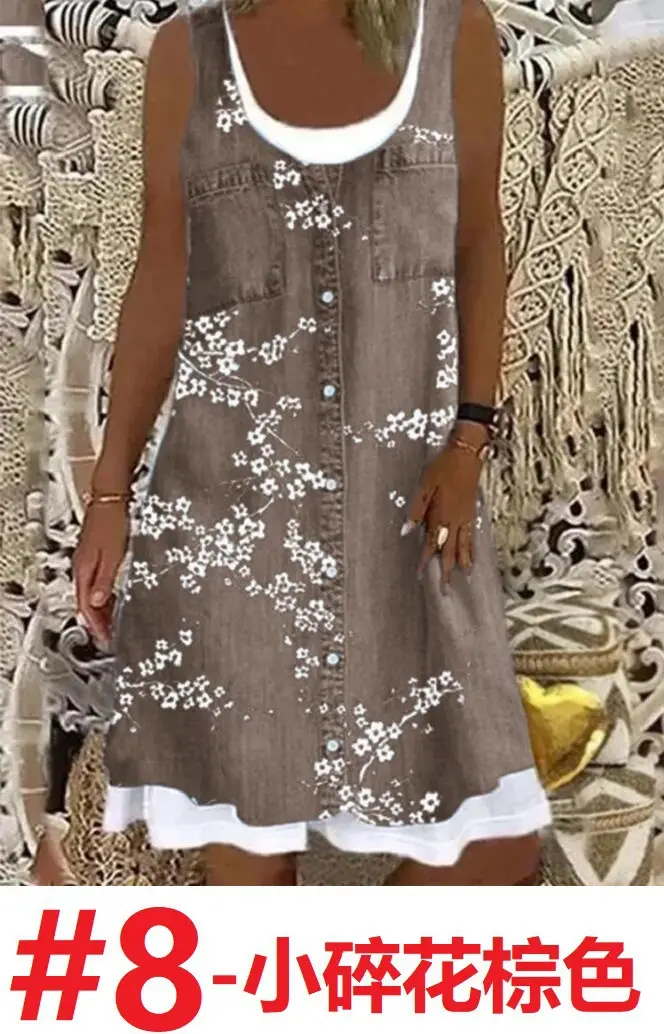 Women's Denim Embroidered Top with Buttons - Image 8
