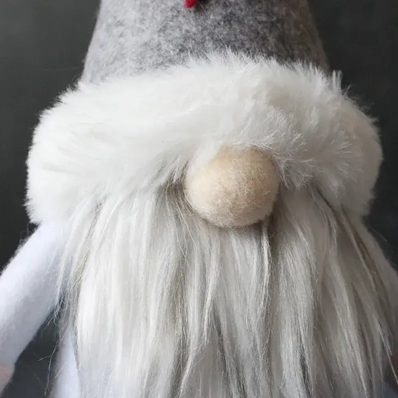 Santa Faceless Doll Plush White Beard Dwarf for Kids - Image 5