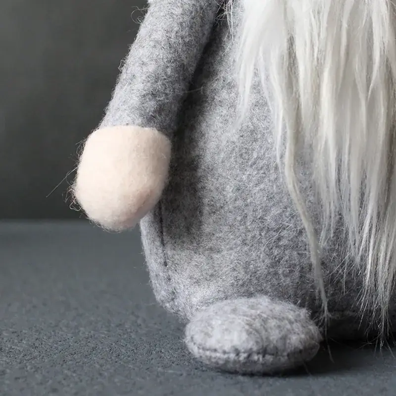 Santa Faceless Doll Plush White Beard Dwarf for Kids - Image 6
