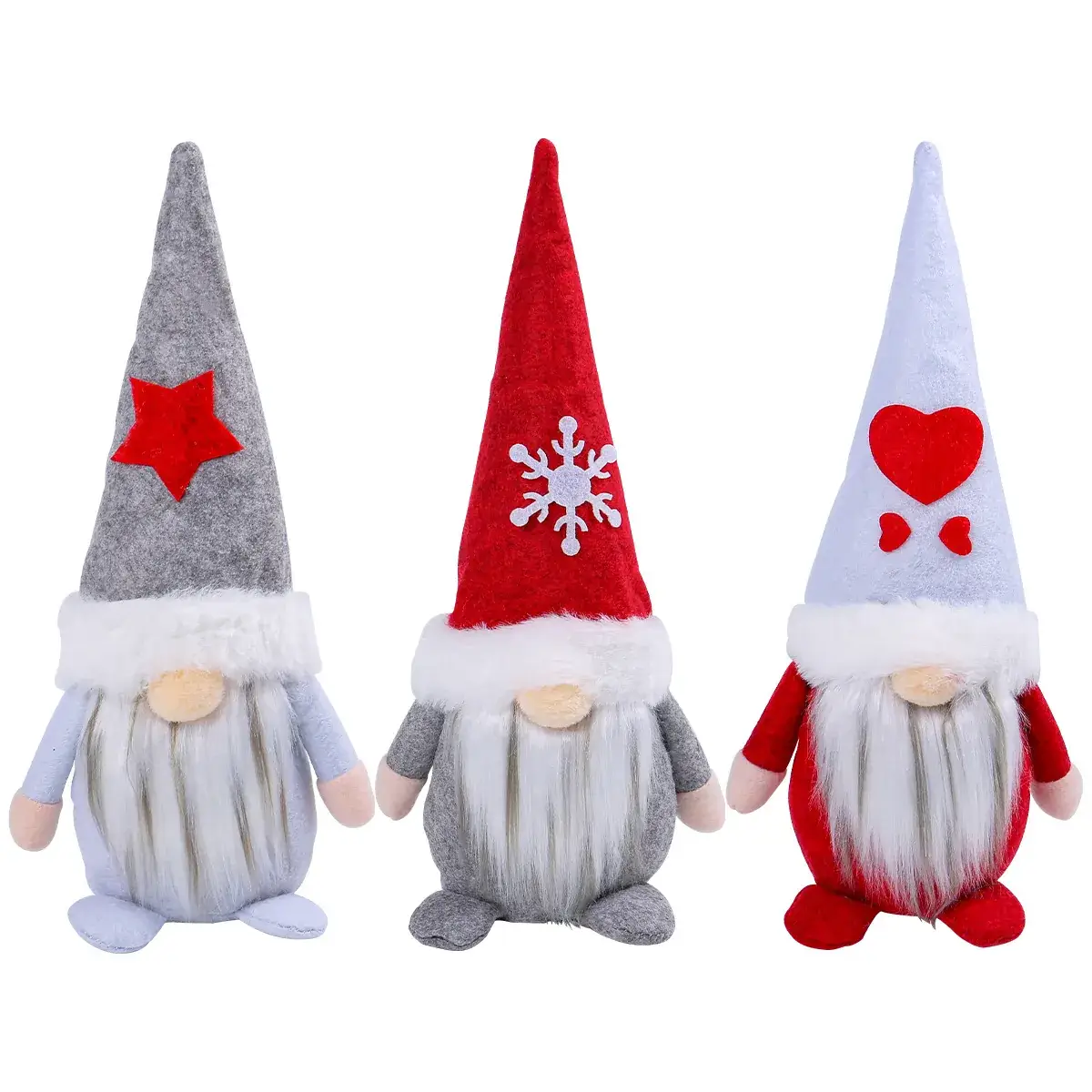 Santa Faceless Doll Plush White Beard Dwarf for Kids - Image 8