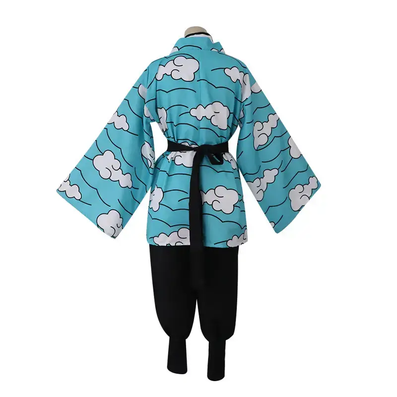 Children Tanjiro Cosplay Costume Cloud Print Full Set - Image 5