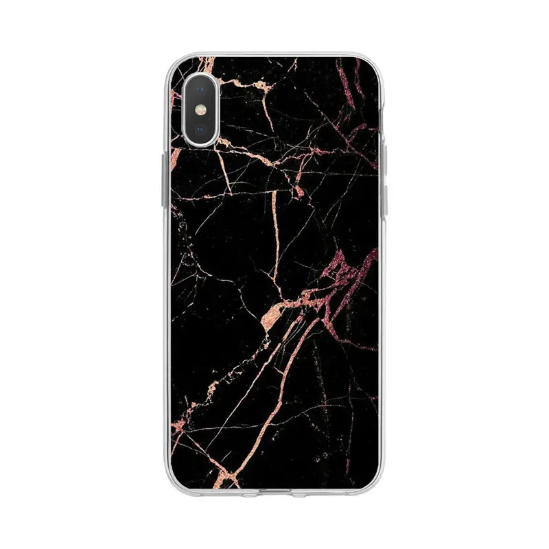 14 Promax Phone Case Marble Design with Gold Accents