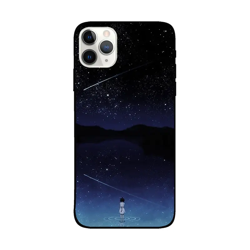 Starry Sky Mobile Case for Apple 14 Promax Black Moon Theme - Image 11