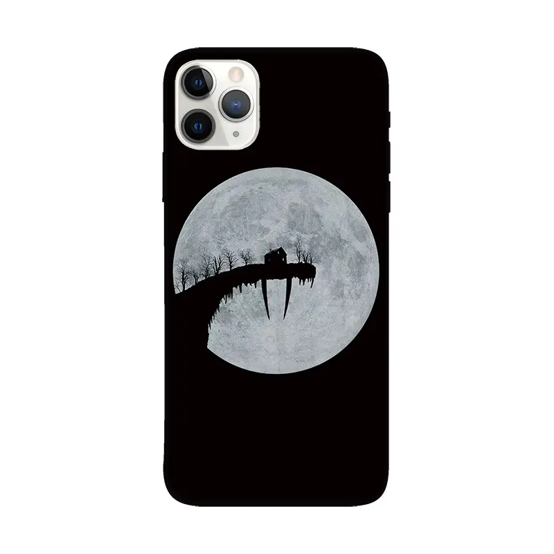 Starry Sky Mobile Case for Apple 14 Promax Black Moon Theme - Image 2