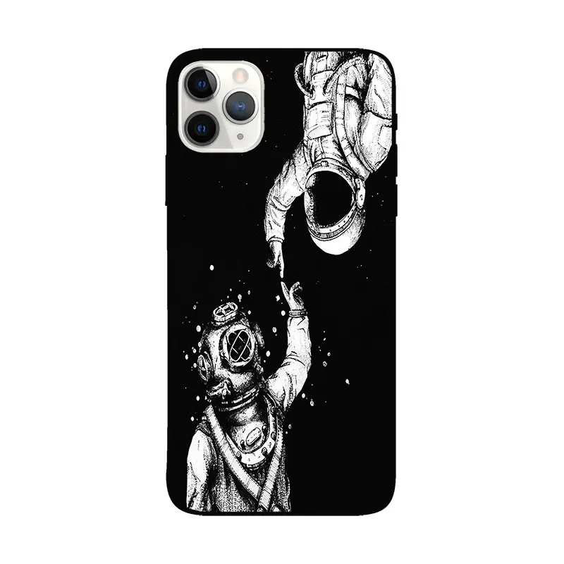 Starry Sky Mobile Case for Apple 14 Promax Black Moon Theme - Image 8
