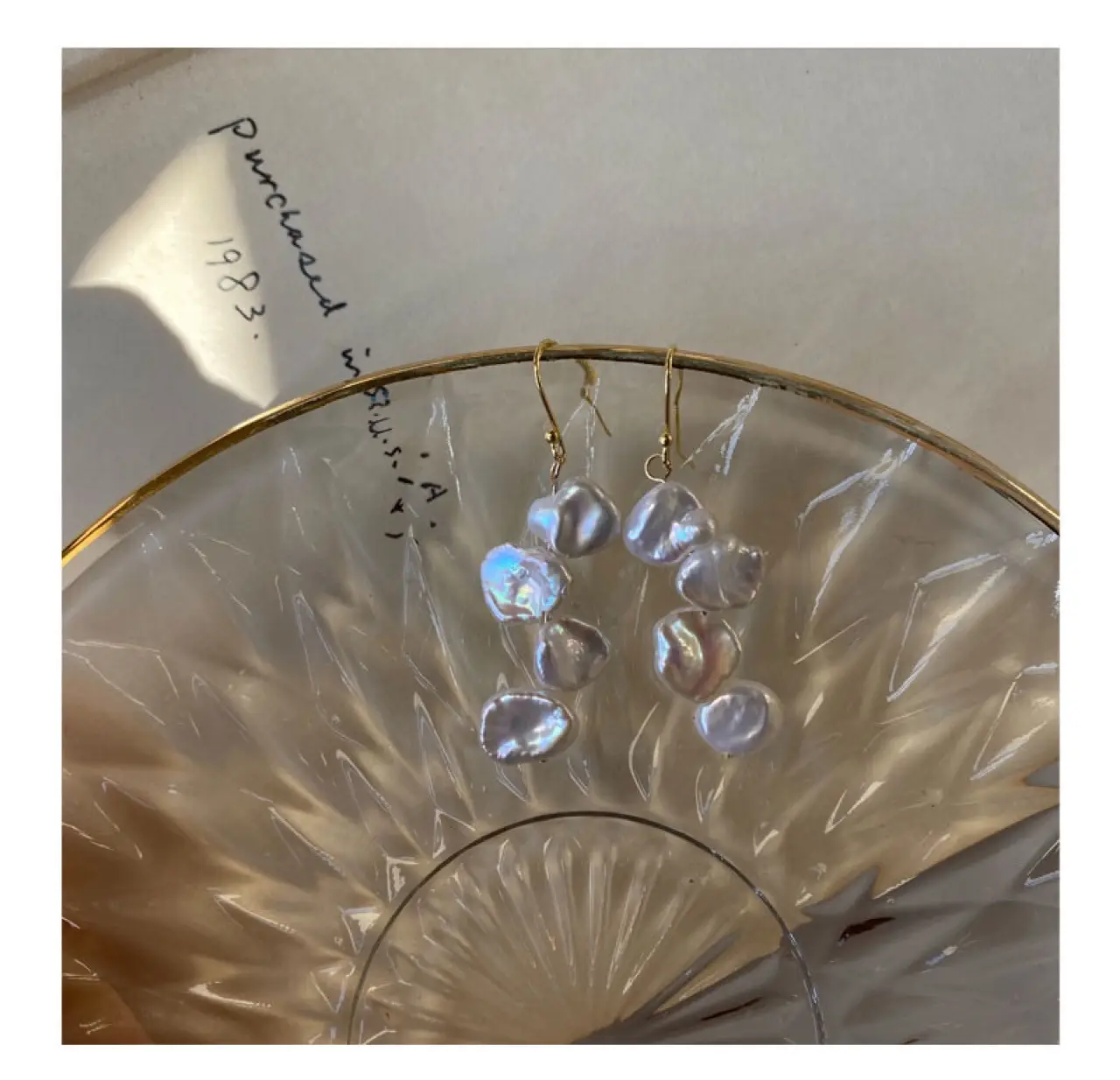 Small Pearl Earrings Baroque Style S925 Silver — feature 4