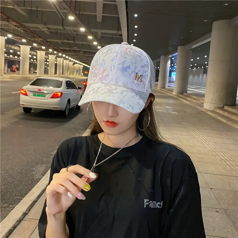 Women Mesh Cap with M Logo Summer Wear - Image 8